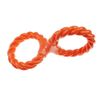 Infinity TPR/Rope Double Ring Twist Tug Orange