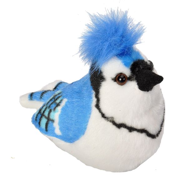 Wild Republic Audubon Birds Blue Jay Plush with Authentic Bird Sound, Stuffed Animal, Bird Toys for Kids and Birders