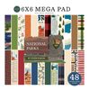 Echo Park Paper National Parks Cardmakers 6X6 Mega Pad, Various