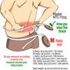 NeoTech Care Adjustable Compression Wide Back Brace Lumbar Support Belt (Beige, Size S)