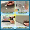 JMS we create smile A4 Translucent Stud Wallet (30 Pcs) Plastic Popper Document Wallets Waterproof, Clear Transparent Folder – Plastic Popper Wallet with Button Closure (Gray)