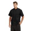 TopTie 2 Pack Unisex Short Sleeve Chef Coat Jacket, Black