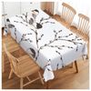 Walmsco Tablecloth Bird Winter Decor For Dining Room Kitchen Rectangular Table Cover 132 * 178cm