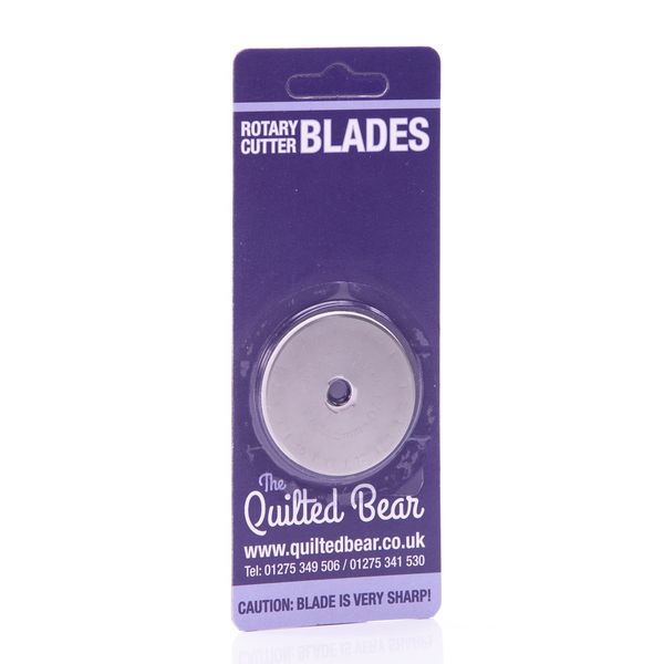 The Quilted Bear Rotary Blades 45mm - Precise Cutting & Long Lasting Easy Replace Universal Replacement Rotary Cutter Blades for Quilting & Sewing Rotary Cutters (3 Blades)