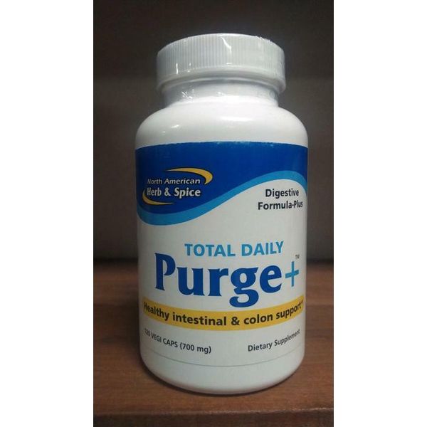 Total Daily Purge + 120 Vegi Caps Healthy Digestive, Intestinal, Colon Support