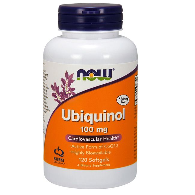 NOW Foods Ubiquinol, 100 mg, 120 Softgels