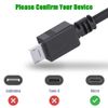 Mellbree Replacement USB Charger Wire for Xbox One Controller 2M, Charging Lead for Xbox One Controller Lead Compatible with PS4, Xbox One/One S/One X/Controller