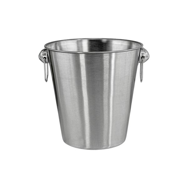 Wine Bucket Champagne Chiller Beer Drink Cooler with Handles, Ice Bucket Brushed Stainless Steel Ice Cube Container Bar, Pub, Restaurant, Home, Parties, BBQ, Bottle Chiller, Cube Holder