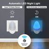 2 Pack Blue Automatic LED Night Light - Plug in & Energy Saving Dusk 2 Dawn LED Night Light Sensitive Night Light