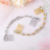 Unicra Wedding Crystal Hair Combs Bridal Headpieces Wedding Hair Accessories for Brides (Silver)