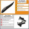 THINKLEARN Magnetic Staple Remover Tool 5 Pack- Ergonomic Stapler Remover Tool, Quick Staple Puller for Office, School & Home, Black