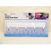 Hook Rack Self Stick Wall Door Mount 5 Hooks Hanging Kitchen Utensil Racks 1 pc