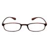 Calabria 718 Flexie Oval Reading Glasses +4.00 Tortoise Men/Women Bendable Single Power Readers Flexible Durable TR90 Frame