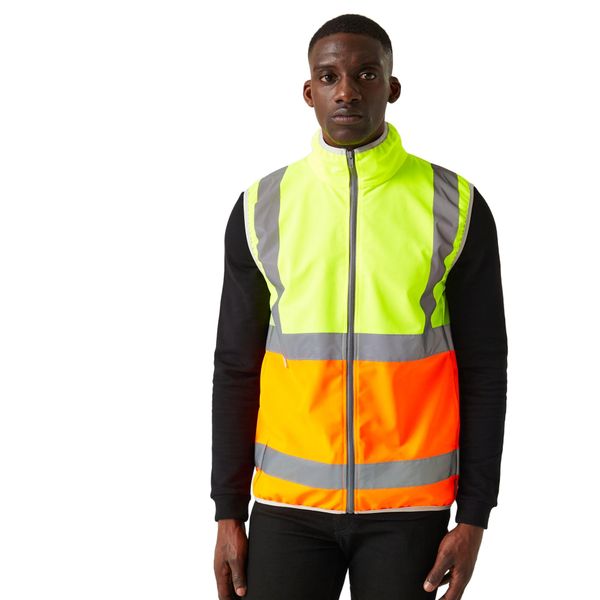 Pro Hi-Vis Full Zip Gilet Arbeitsweste