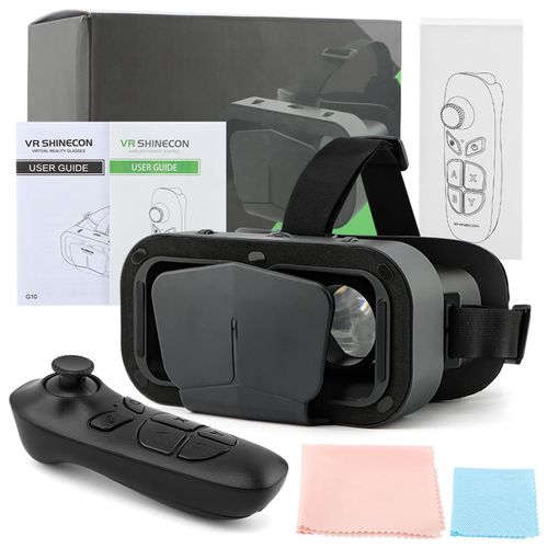 VR Headset for Phone, Virtual Reality VR Headset 3D Glasses Compatible with Most Phone, Adjustable 3D Glasses Helmets for Movies,TV & Video Games