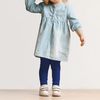 OCERA Pack of 2 Children's Thermal Leggings with Inner Fleece, blue