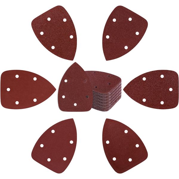 Mouse Sander Sandpaper 120pcs Mouse Detail Sander Sandpaper Sanding Sheets, 40 60 80 120 180 240 Grit Mouse Sander Pads