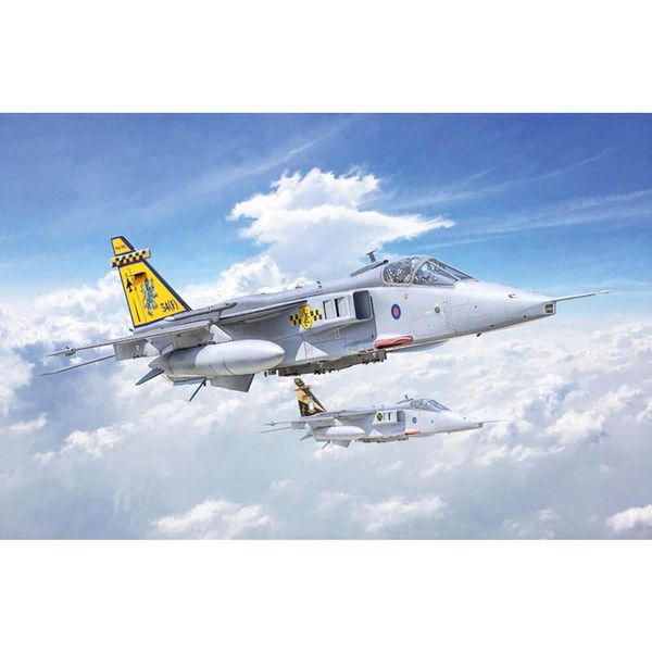 Italeri 1459 Jaguar GR.1 / GR.3 RAF, 1:72 Scale, Plastic Model Kit, Plastic Model to Assemble, Model Making, Planes, Grey