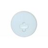CAM LOCK DECK PLATE 8" WHITE