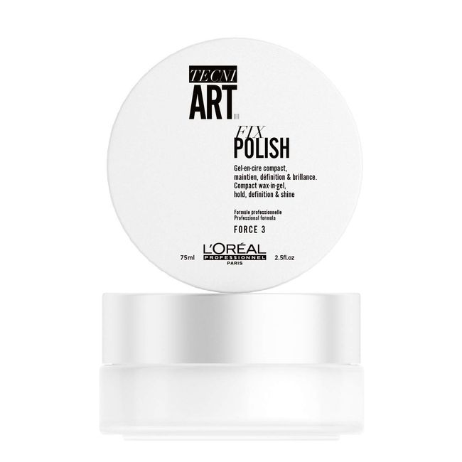 L'Oréal Professionnel Paris Tecni.ART Fix Polish, Gel in Wachs, für Halt & Disziplin, Glanz & Definiton, aus pflanzlichem Karamell, 75 ml