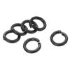 sourcing map Split Lock Washer, M6 304 Stainless Steel Spring Lock Washer 25pcs, Black