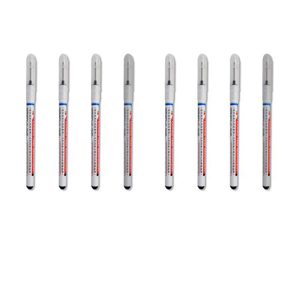 Permanent Marker for 0.7-1 mm Extra Long Tip Marker Pen Black (8PCS)