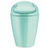 Koziol Swing-Top Wastebasket DEL S, spa turqoise