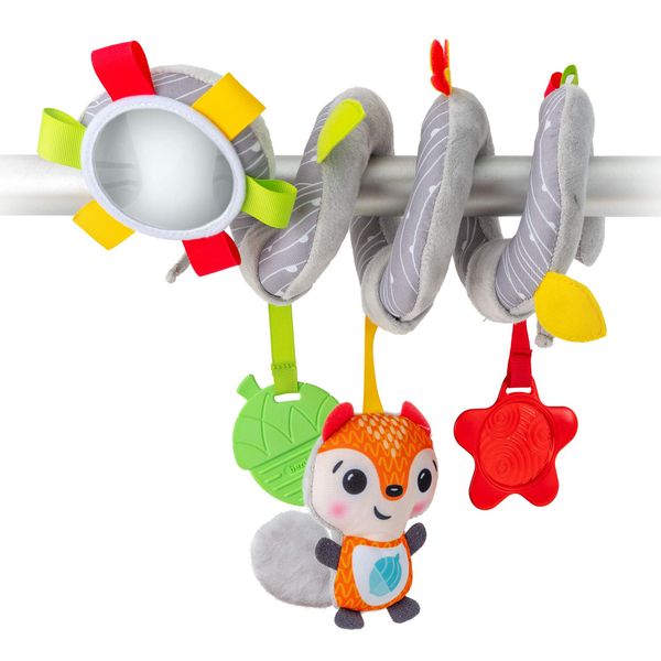 BenBat Spiral Plush toy, Baby’s Fun Accessory for Car Seat & Pram Etc, Hanging Rattling Toys, Developmental Toys for Babies, Keeps Your Baby Happy