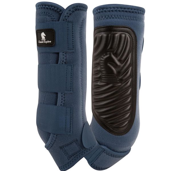 Classic Equine ClassicFit Sling Boots, Hind (Dark Denim, Large)