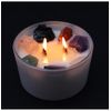 Large Chakra Crystal Candles Seven Charkra Crystal Candles