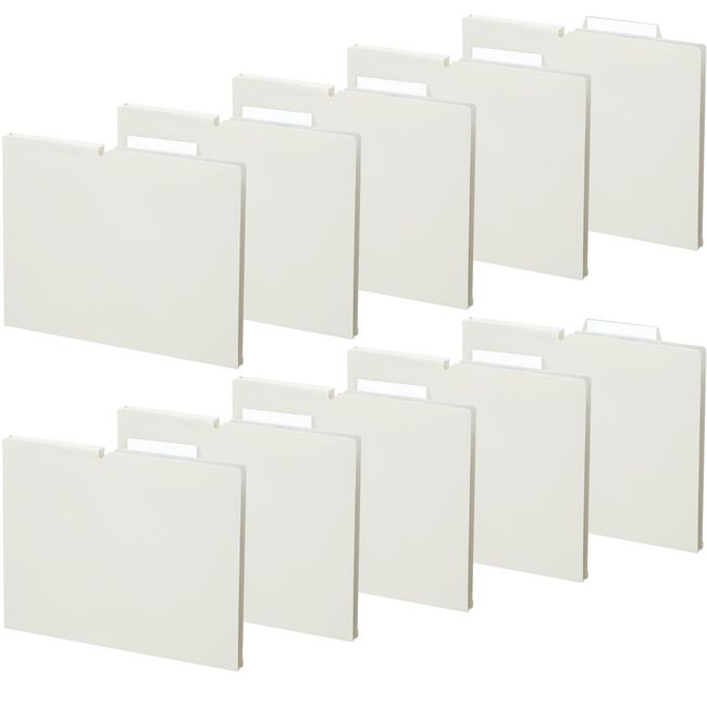 Kokuyo File Individual Folders NEOS A4 10 Pieces, off white