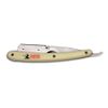 Classic Samurai Stainless Steel Premium Cut Throat Straight Razor, Shavette, Manual Shaver Men's Shaving Kit with 100 Lord Single Edge Razor Blades (Cream)