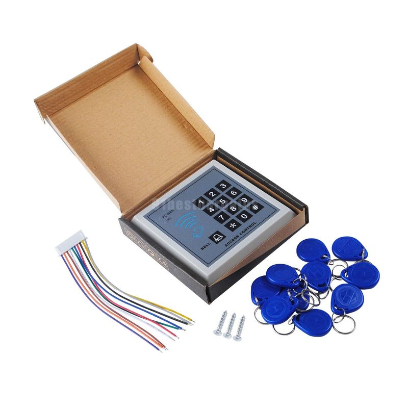 RFID Reader & Password Standalone Door Access Control Keypad+ 10 ID ...