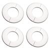 sourcing map Wall Split Flange, Stainless Steel Round Escutcheon Plate for 50mm Diameter Pipe 4Pcs
