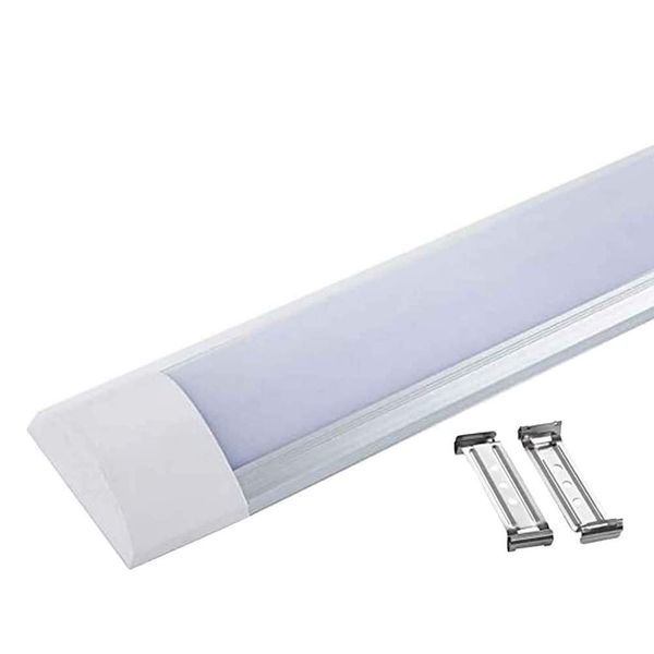 Led Linear Batten Ceiling Tube Light Surface Mounted Fitting (3000K Warm White)
