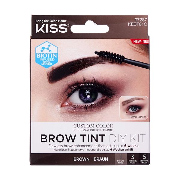 Kiss Brow Tint Kit, Brown