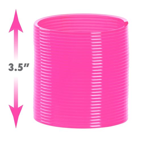 Slinky® Pro Plastic Spring Fidget Toy, Pink, 3.4-inch Diameter, Kids Toys for Ages 5 Up by Just Play