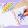 10Pcs Binding Spines, Plastic 30 Hole Click Binding Combs, Spiral Book Binder Coils for Teacher Student Document Notebook File Making