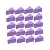 50pcs Boxes Mini Cake Boxes Mini Cupcake Boxes Cake Containers Fudge Box Cake Slice Boxes Small Baking Boxes Practical Sugar Container Candy Box for Party Triangle Cake Boxes