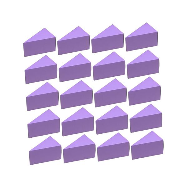 50pcs Boxes Mini Cake Boxes Mini Cupcake Boxes Cake Containers Fudge Box Cake Slice Boxes Small Baking Boxes Practical Sugar Container Candy Box for Party Triangle Cake Boxes