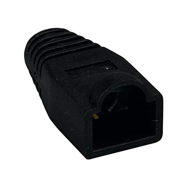 Cable Leader Cat5e RJ45 Strain Relief Boot, 50pcs/Bag (Black)