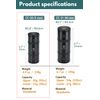 CAMPINGMOON Camping Coffee Beans Power Container Lightweight 2-Layer S Sizes Black CC-50-BK