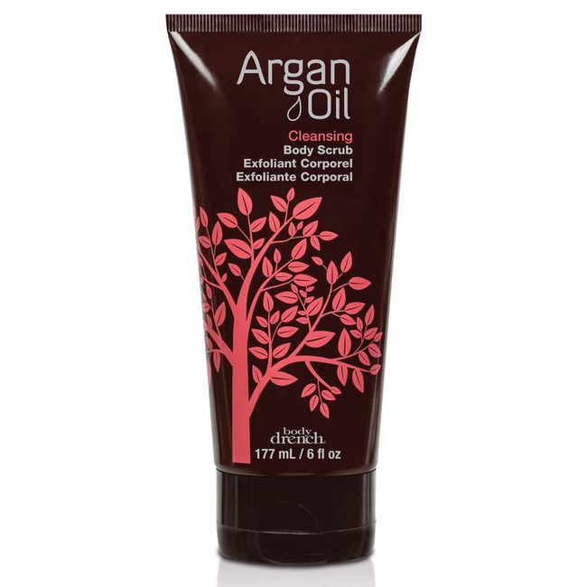 Body Drench Argan Oil Cleansing Body Scrub, 6 fl oz