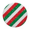 Christmas Peppermint Print Holiday Red Green PopSockets Swappable PopGrip