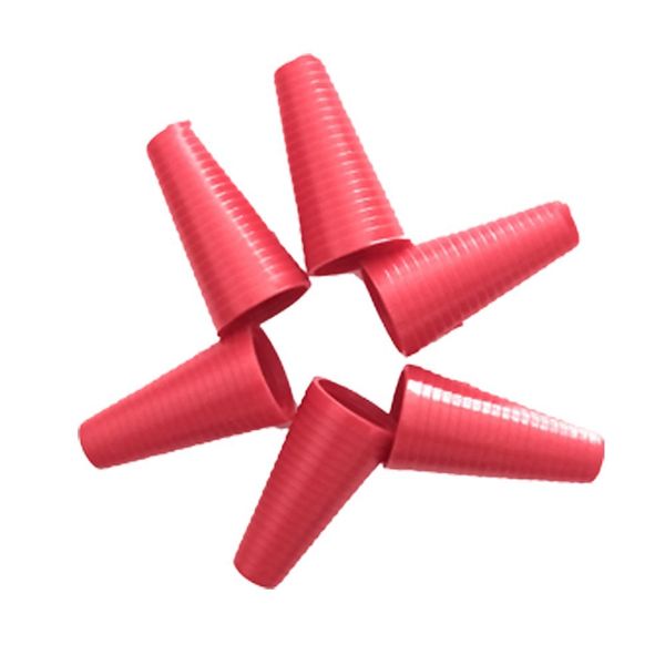 Yorker Dispensing Caps Long Overcap Red Sealer Tip Replacement Extra Caps (12)