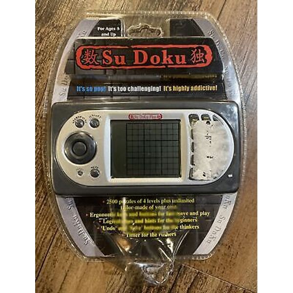 New sealed!SuDoKu Su Doku Handheld Electronic Game 2500 Puzzles Toy Quest Travel