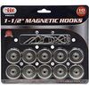 IIT 90375 Magnetic Hooks 1-1/2" Set Super Strong (10 Piece)