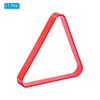 PATIKIL Pool Triangle Rack, Plastic Billiard 8-Ball Triangle Racks Pool Table Accessory for 2-1/4 Inch Pool Balls, Red