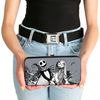 Buckle-Down Women's Wallet, Black/White, 7" x 4"