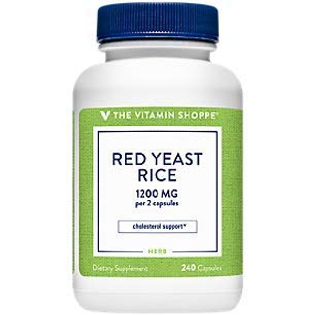 The Vitamin Shoppe Red Yeast Rice - 1,200 MG (240 Capsules)